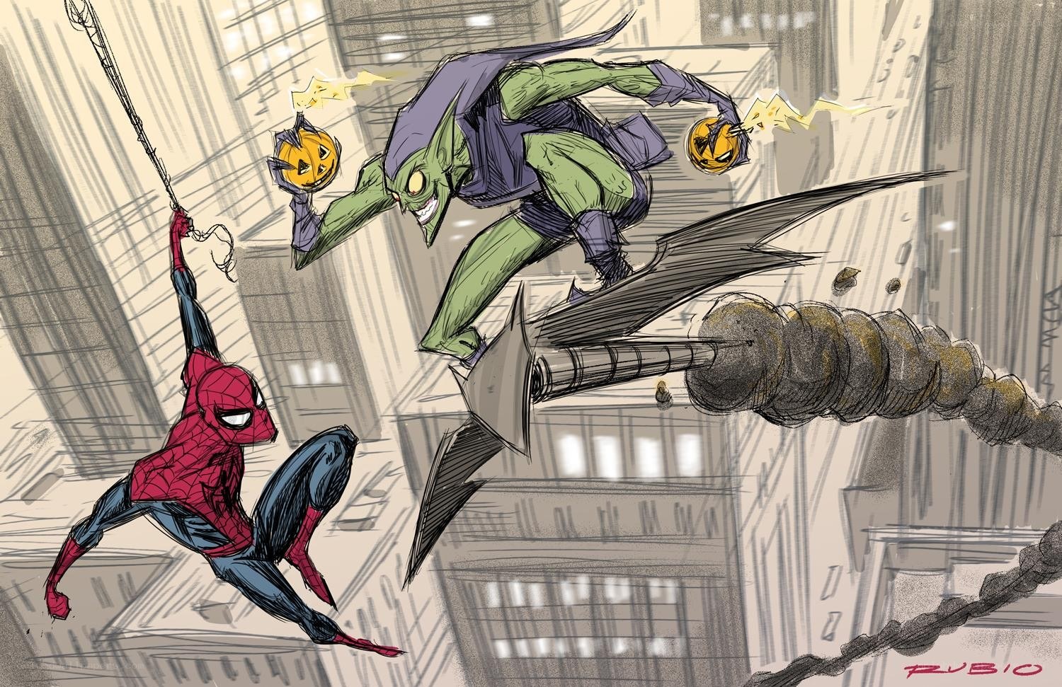 Spider-Man vs Green Goblin