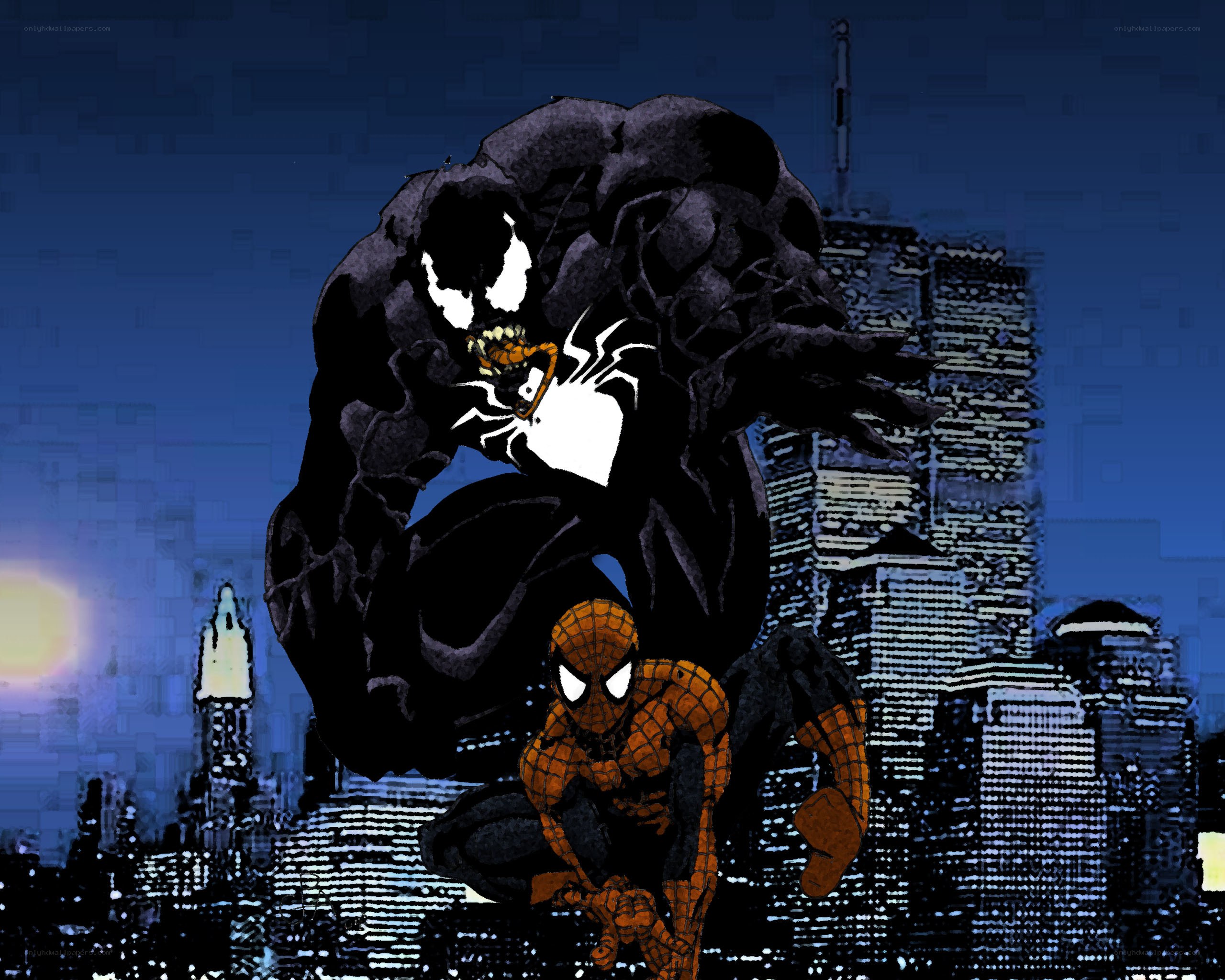 Spider-Man vs Venom battle