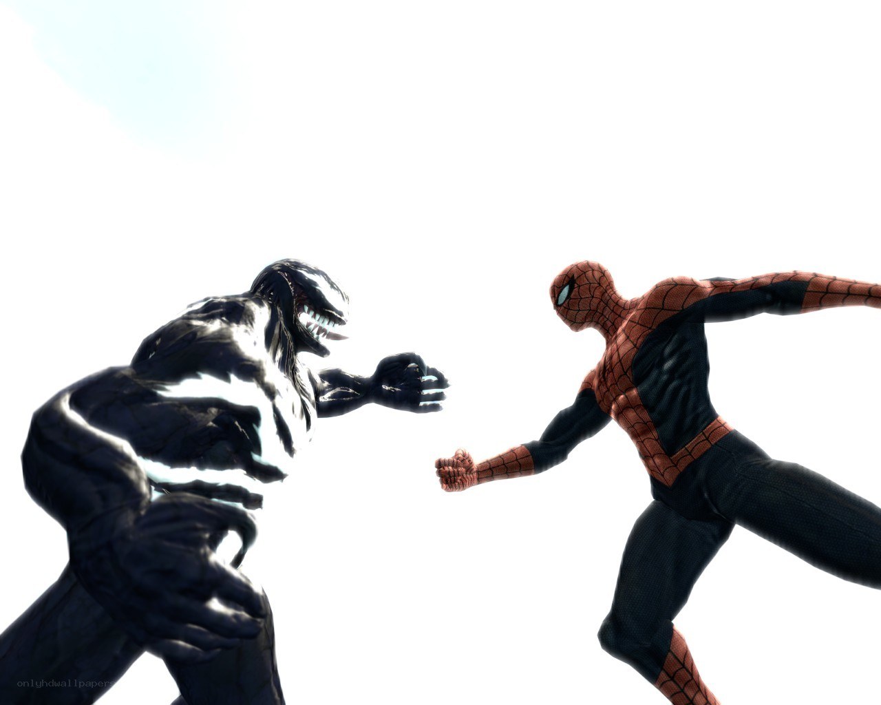 Spider-Man vs Venom battle