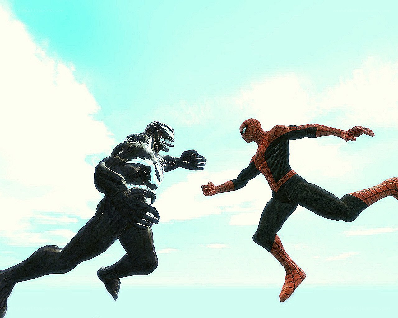 Spider-Man vs Venom battle