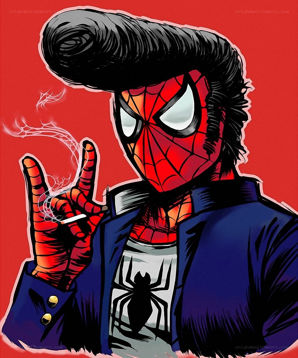 Spider-Man with a mohawk
