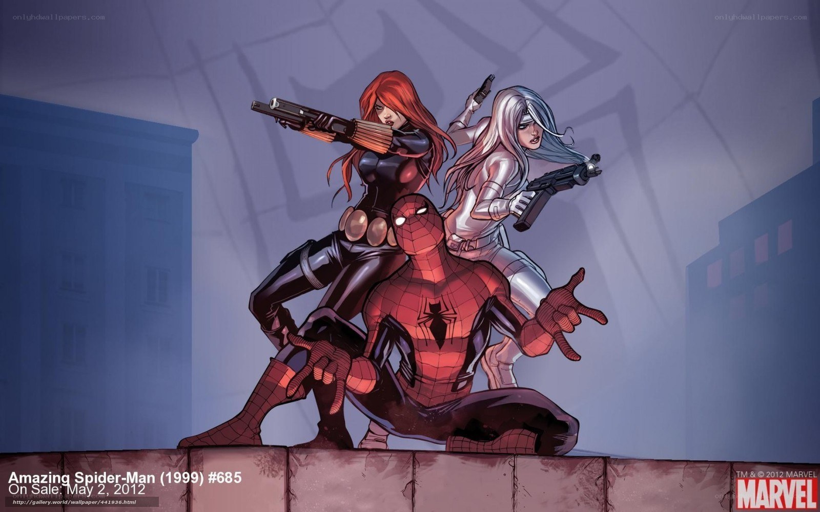 Spider-Man with Black Widow and Silver Sable