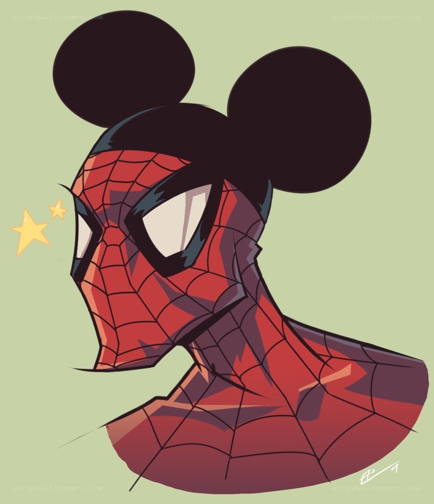 Spider-Man with Mickey ears
