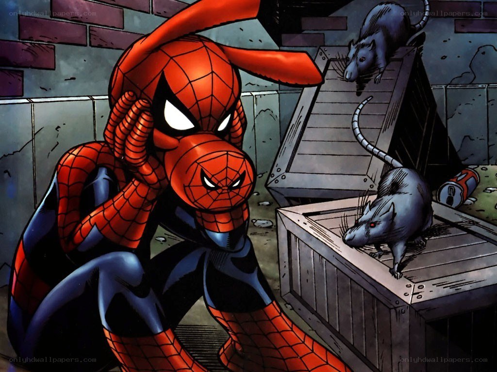 Spider-Man with rats