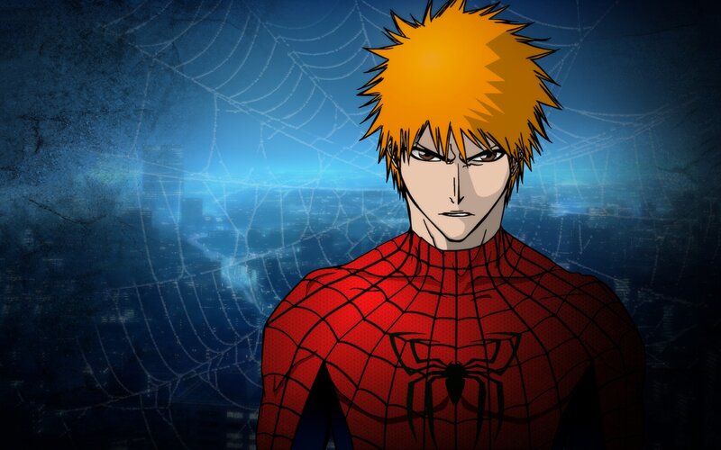 Spider-Man with spiky hair