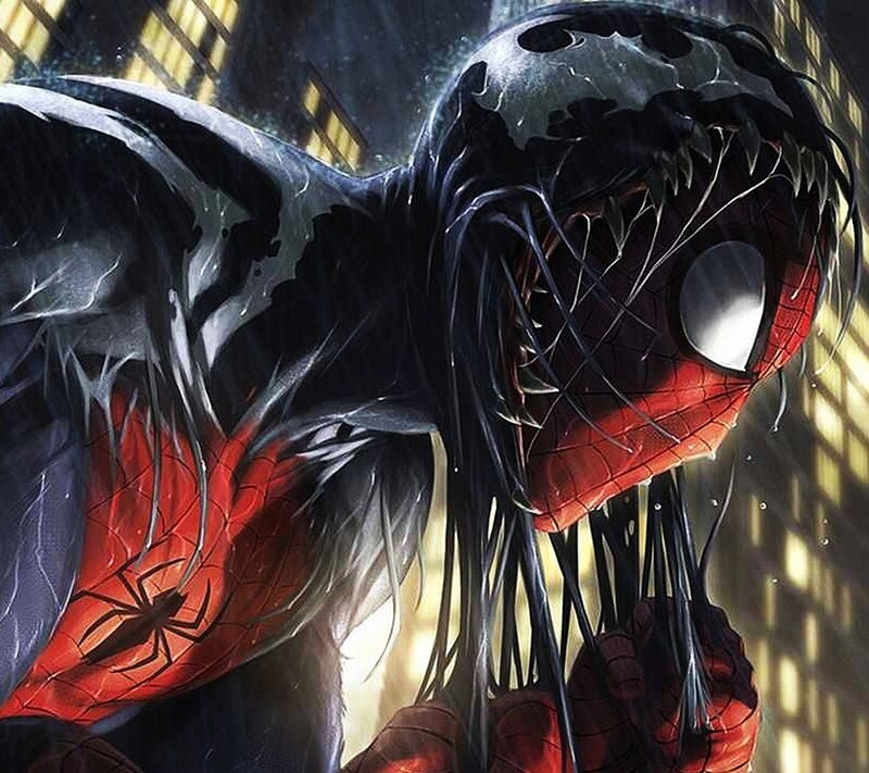 Spider-Man with Symbiote — Red