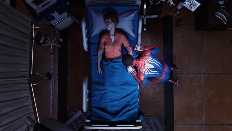 Spider-Man with Woman in Bed