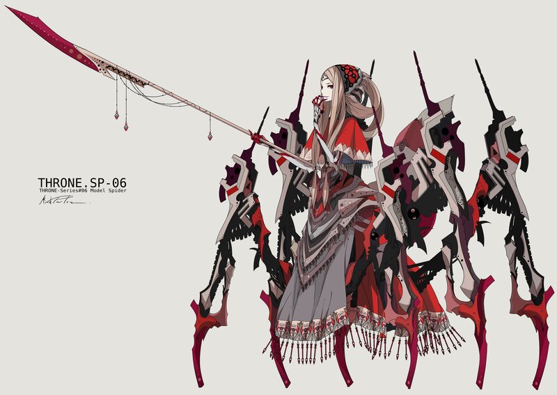Spider-themed warrior concept art