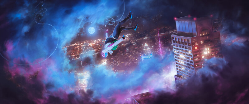 Spider-verse Character — Blue