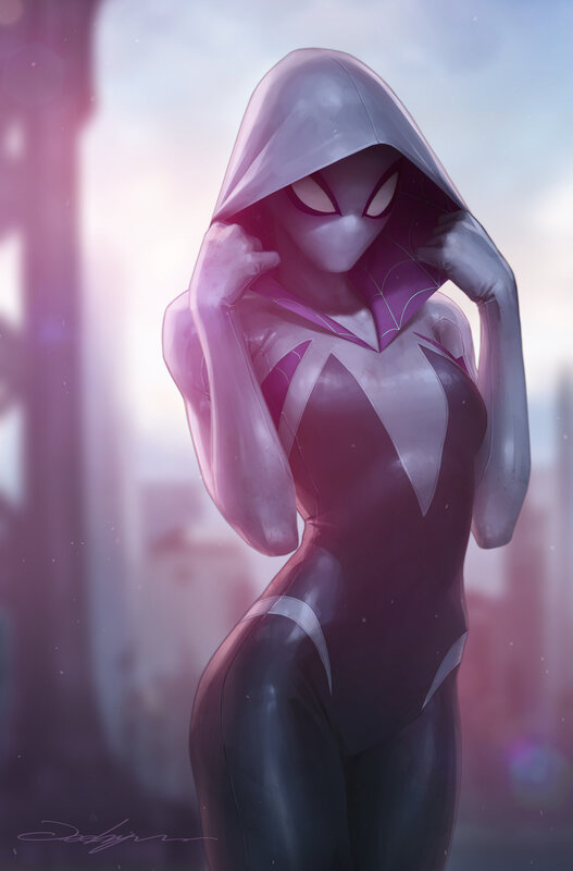 Spider-verse Character — Purple, Dramatic