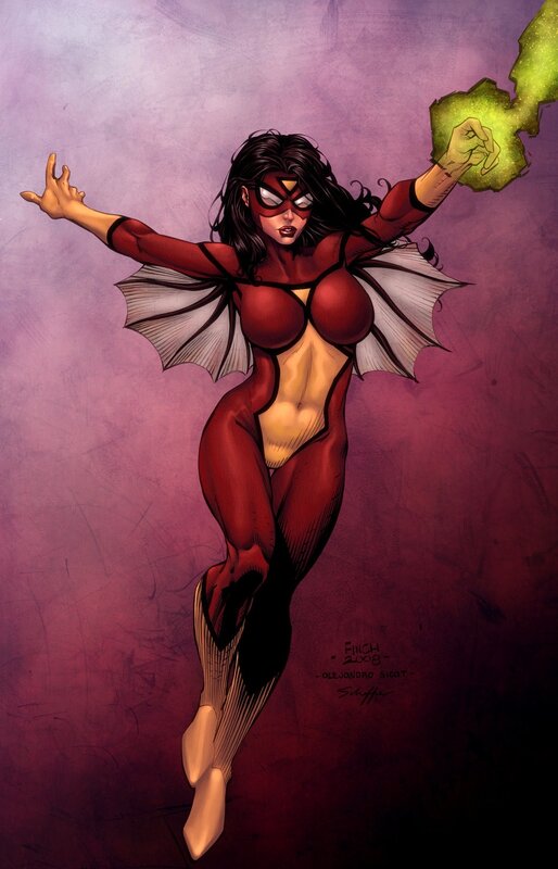 Spider-Woman in action
