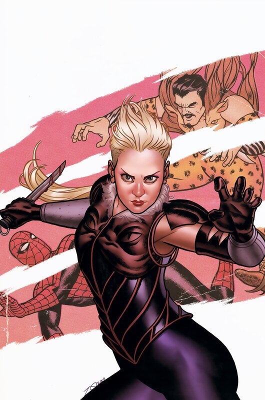 Spider-Woman in action