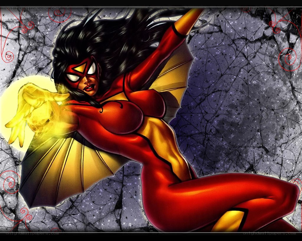 Spider-Woman in action