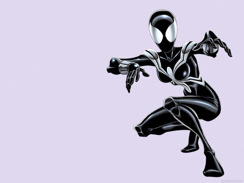 Spider-Woman in black suit