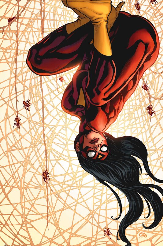 Spider-Woman in web