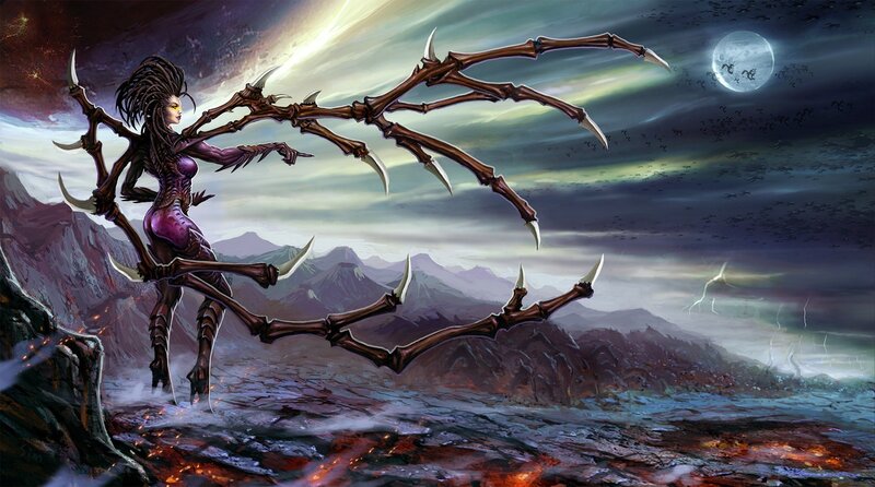 Spider-Woman on a Lava Shore