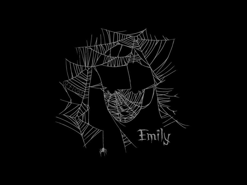 spiderweb portrait of emily