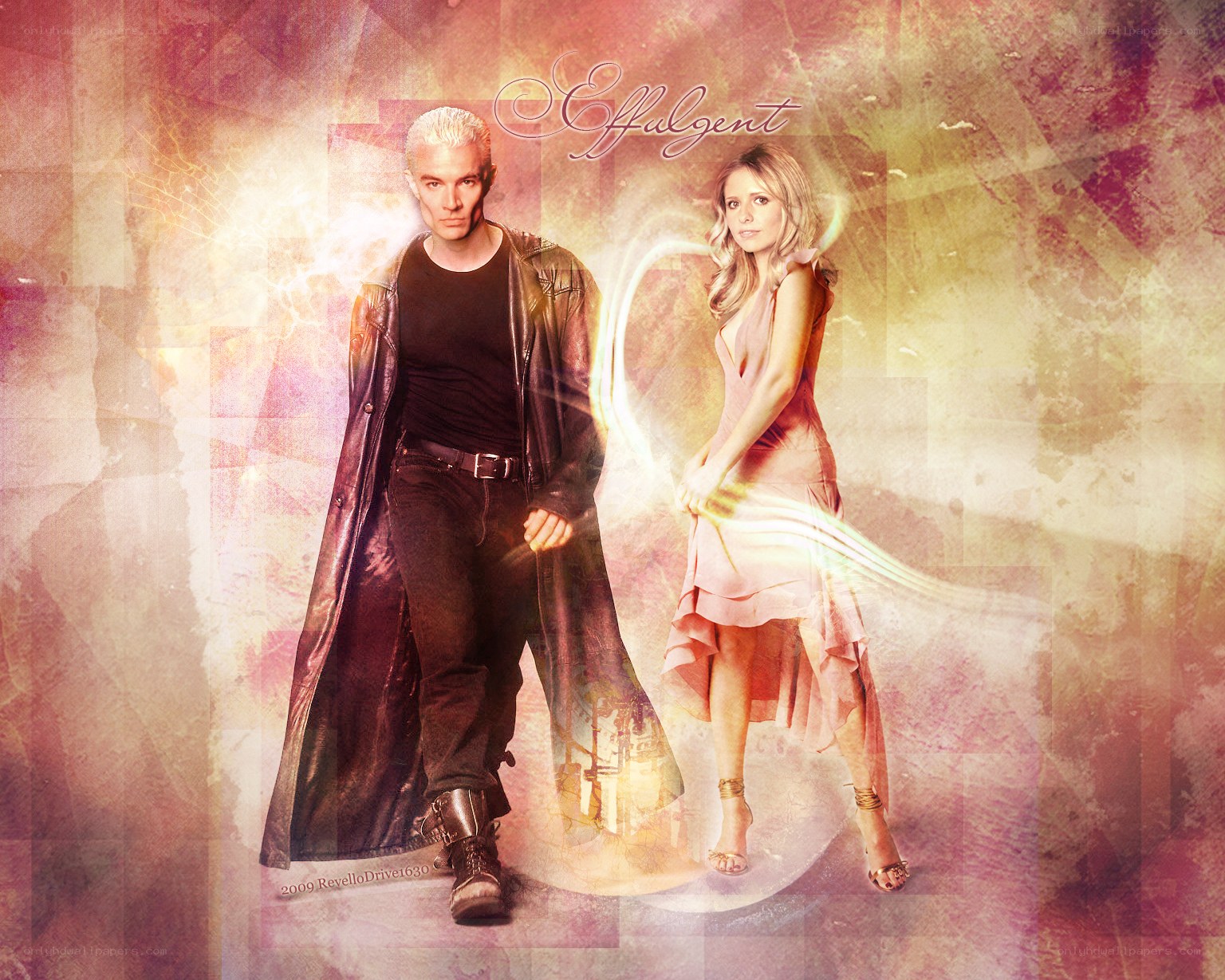 Spike and Buffy from 'Buffy the Vampire Slayer'