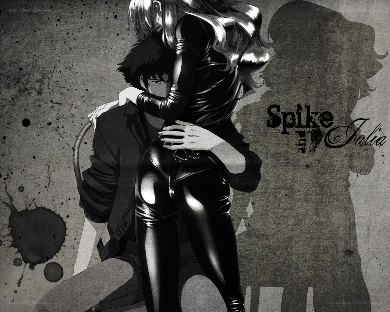 Spike and Julia embrace