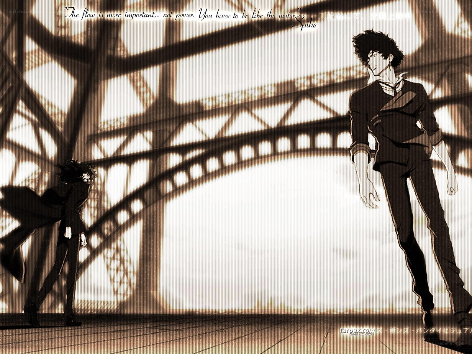 Spike and Vicious on a bridge
