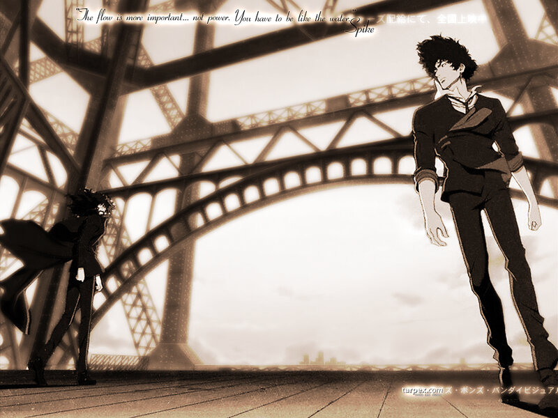 Spike and Vicious on a bridge