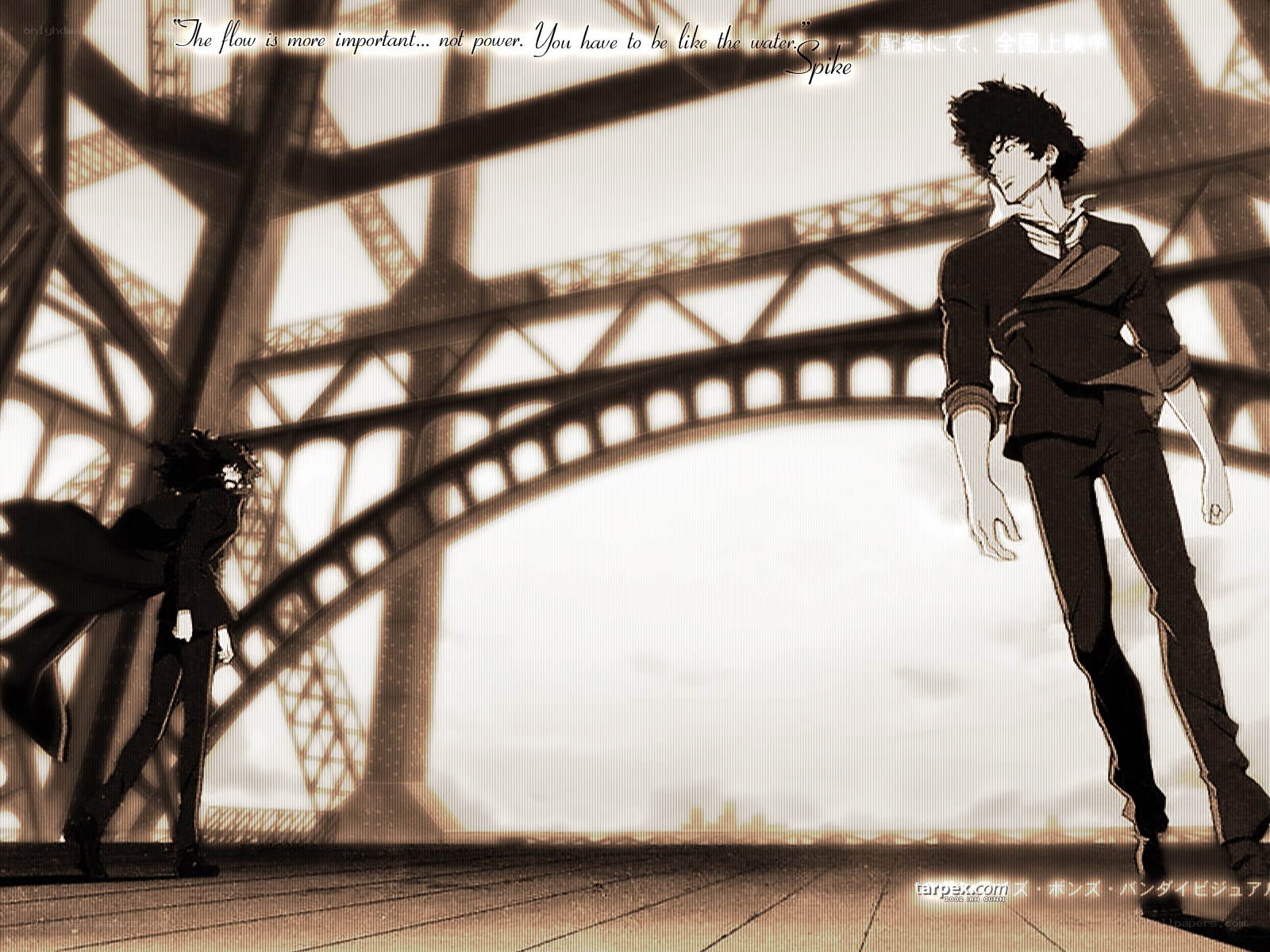 Spike and Vicious on a bridge