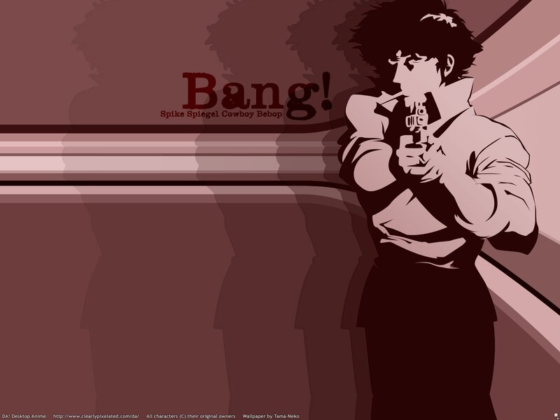 Spike Spiegel Holding Gun