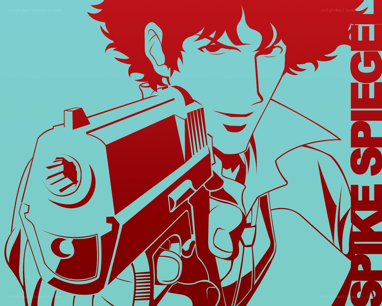 Spike Spiegel with gun