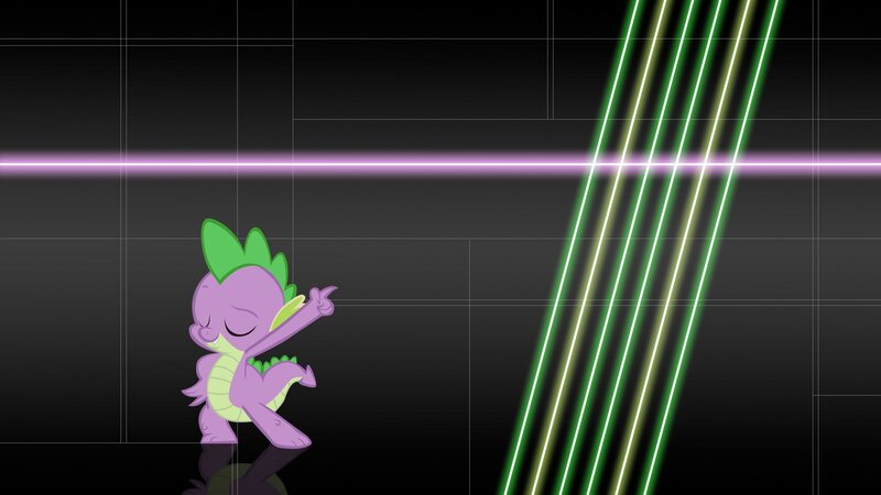 Spike the dragon dancing
