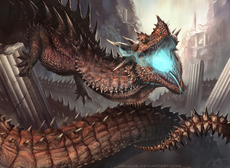 Spiked Dragon Breathing Ice