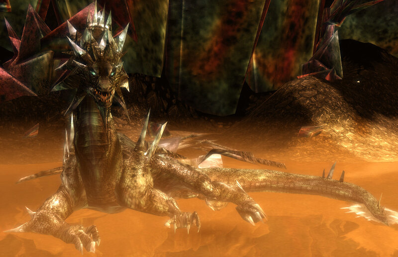 Spiked Dragon in Sand