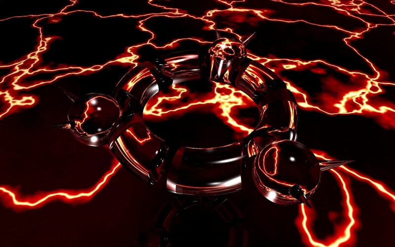 Spiked Ring with Lightning