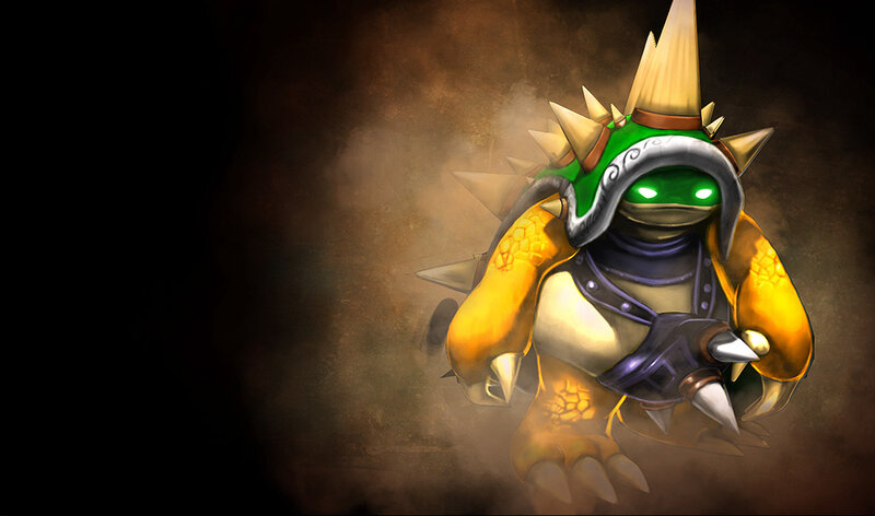 Spiked Turtle Creature — Brown, Dramatic