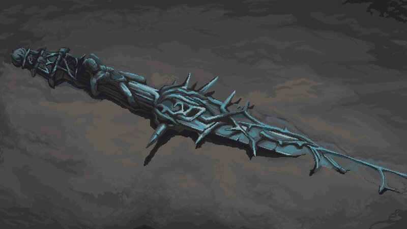 Spiked Weapon on Ground