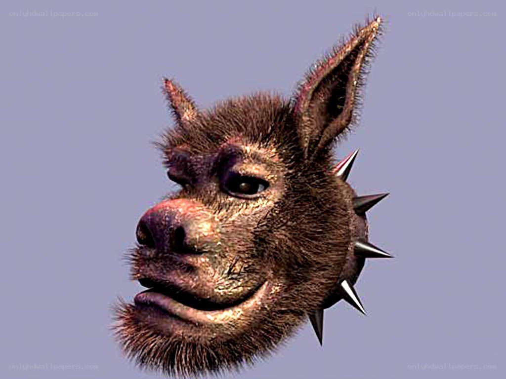 spiked wolf head sculpture