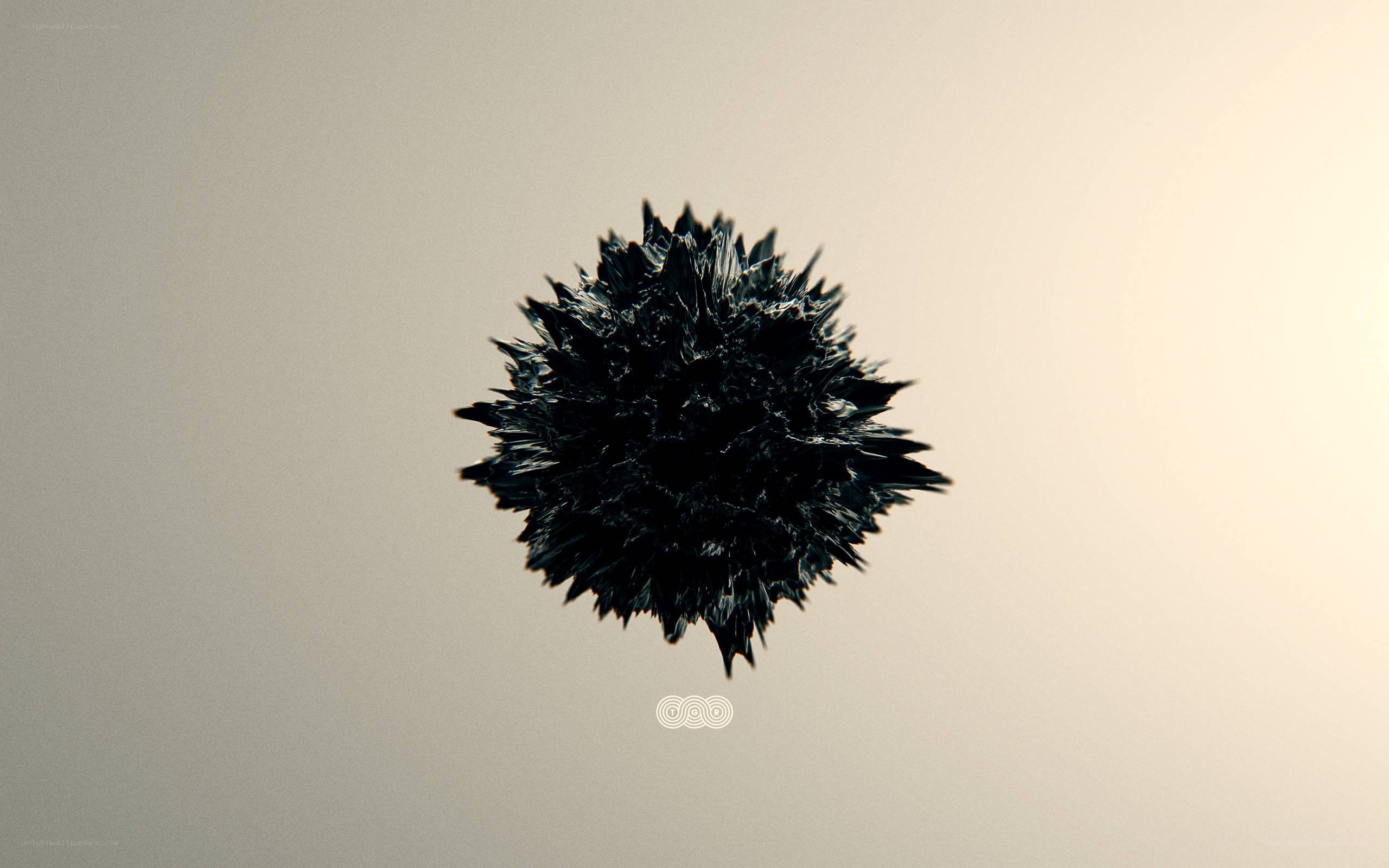 spiky black sphere