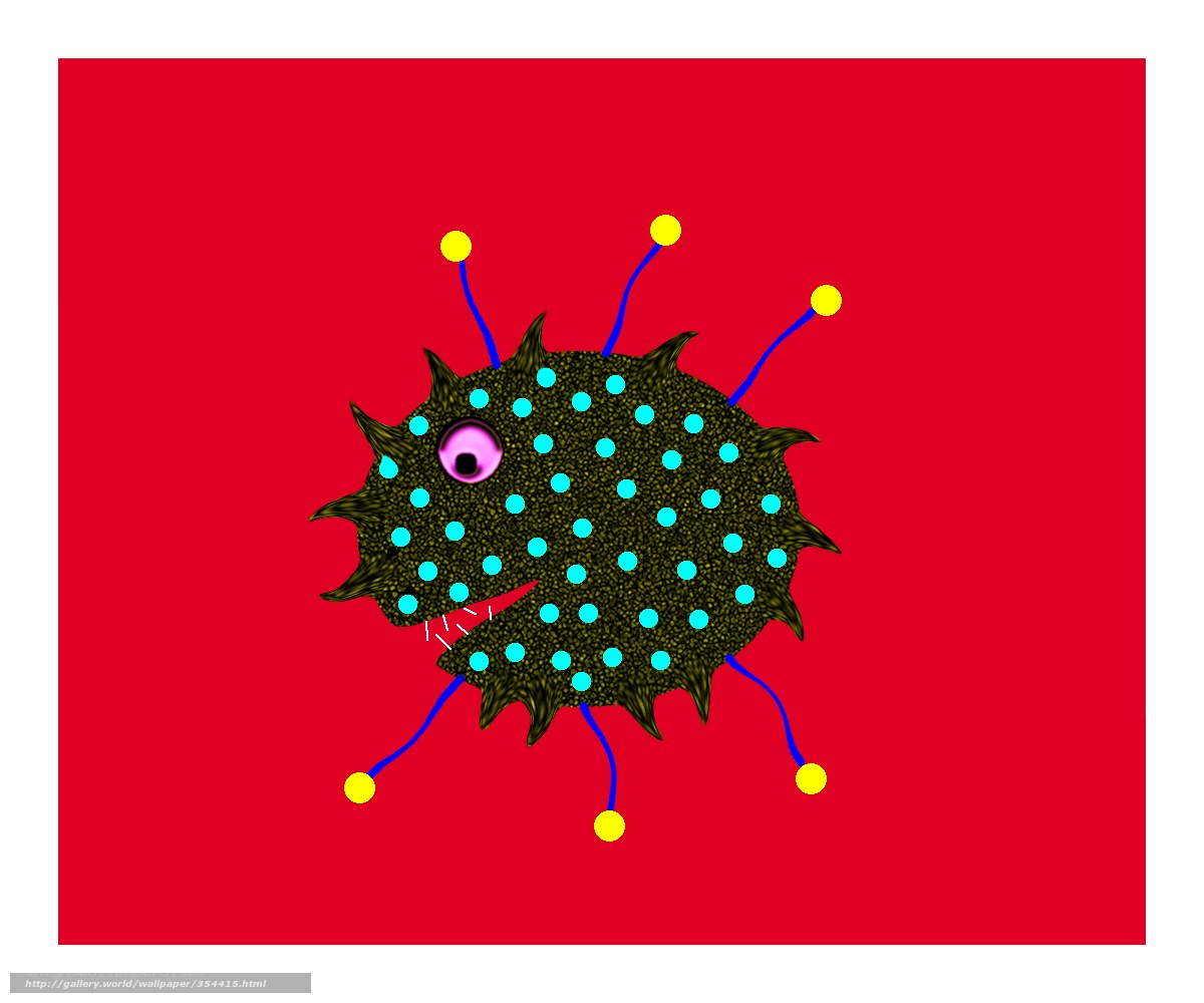 spiky creature with antenna