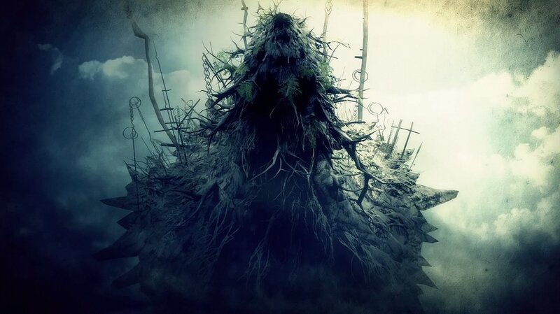 Spiky Creature with Roots
