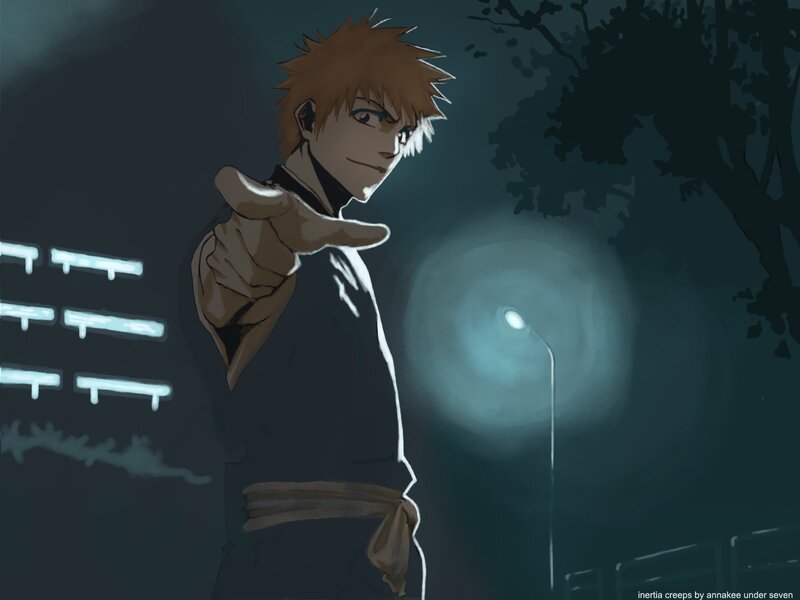 Spiky-haired Anime Character — Dark Blue, Dramatic