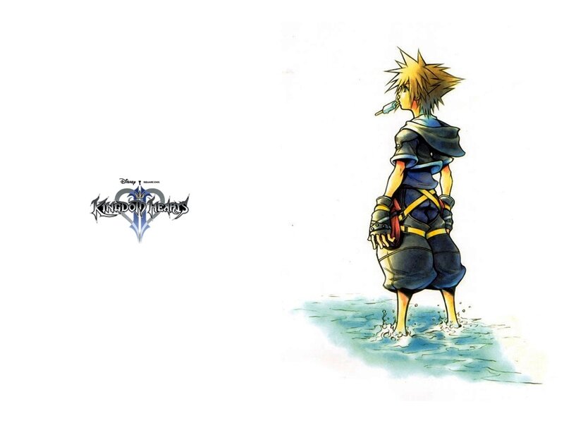 Spiky-haired Boy in Water — Blue, Calm