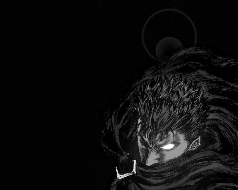 Spiky-haired Character — Black, Dramatic, Night, Manga