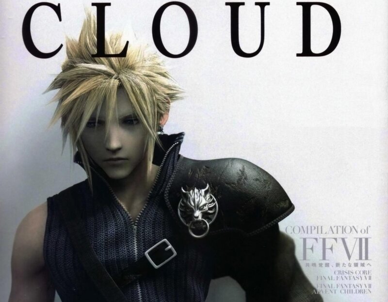 Spiky-haired Character — Black, Serious