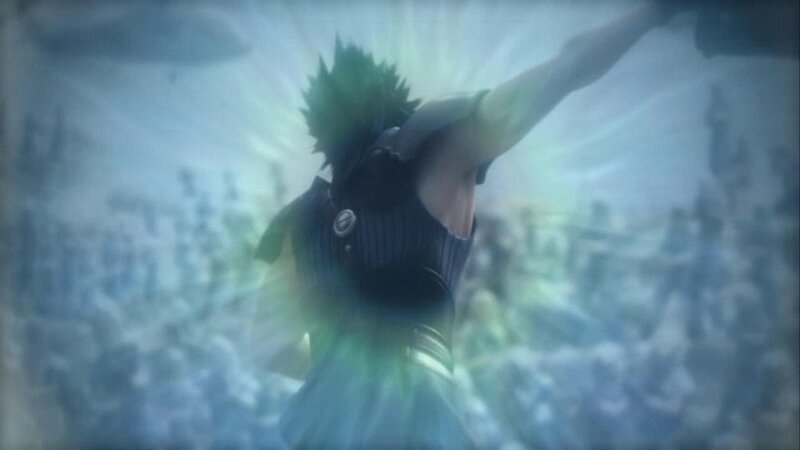 Spiky-haired Character — Green, Dramatic