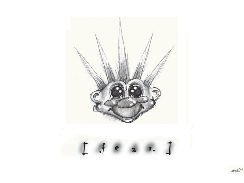 spiky-haired character sketch