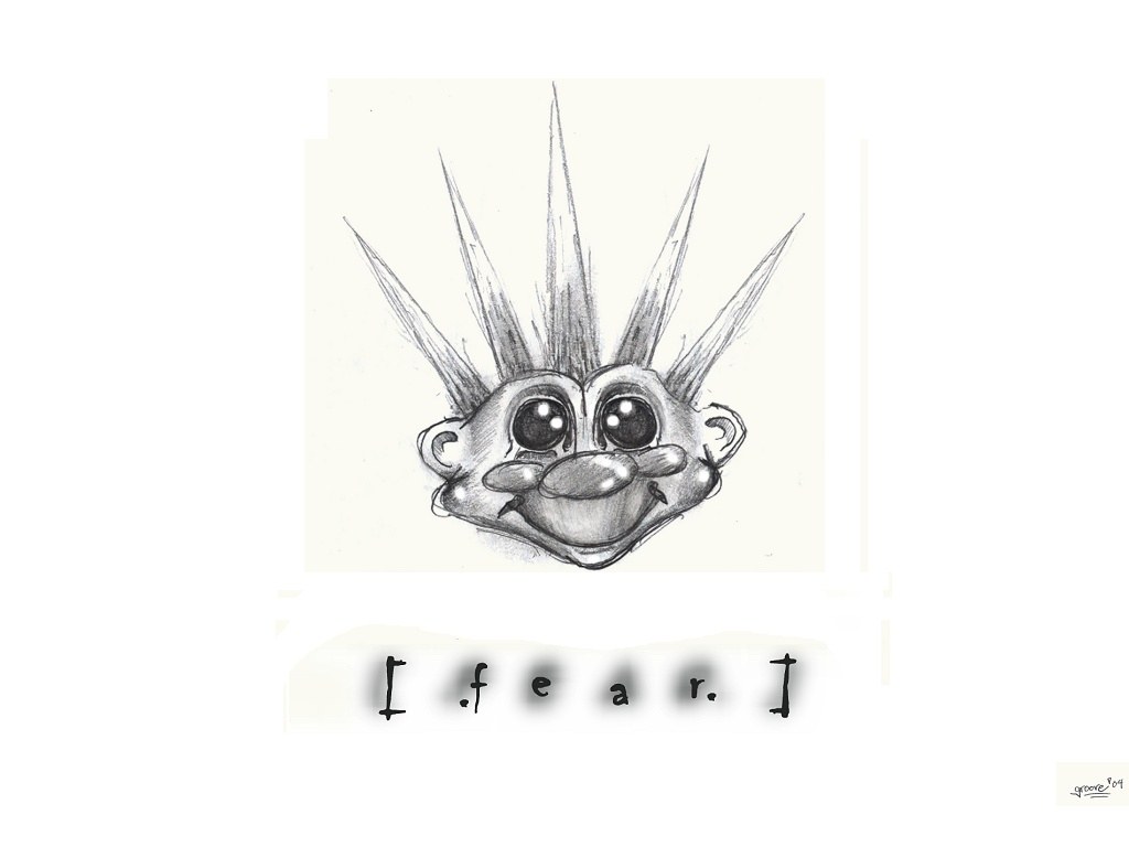 spiky-haired character sketch