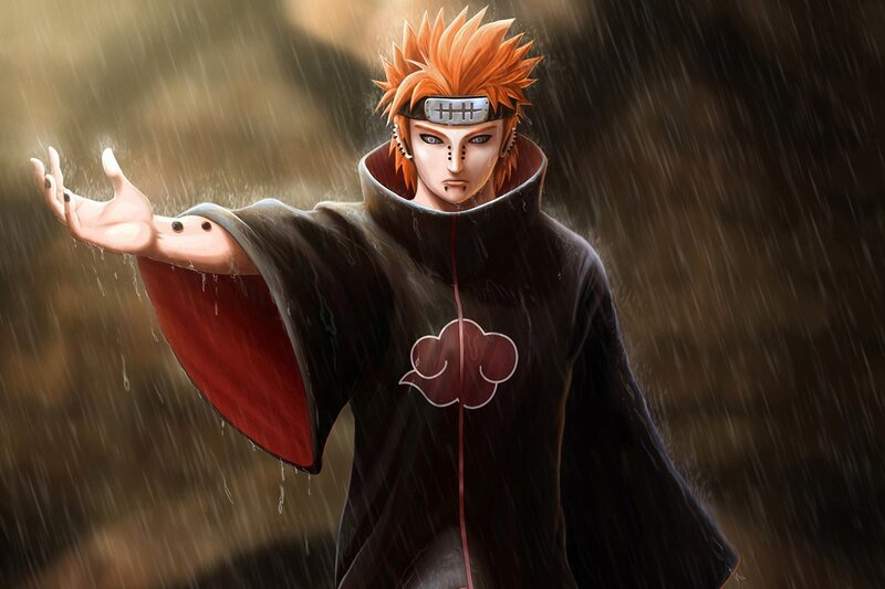 Spiky-haired Man in Cloak