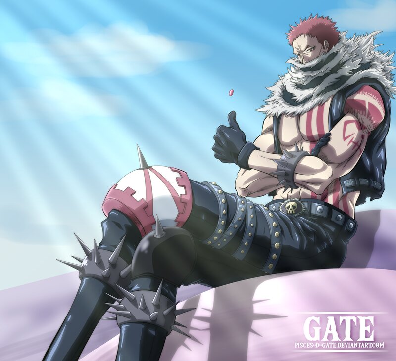 Spiky-haired Man Sitting — Blue