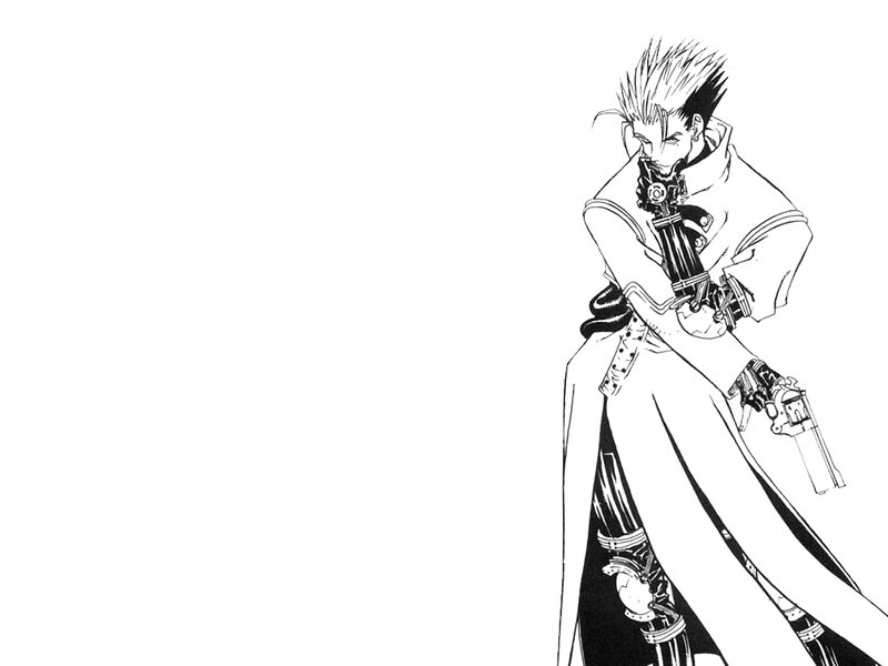 Spiky-haired Man with Guns