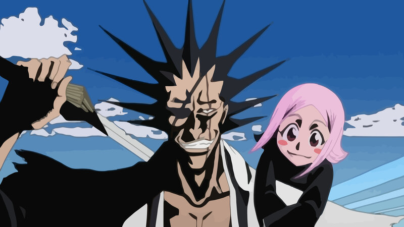 Spiky-haired Man with Pink-haired Woman