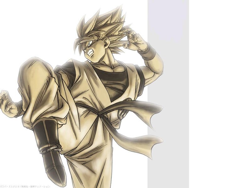 Spiky-haired Warrior — Brown, Intense